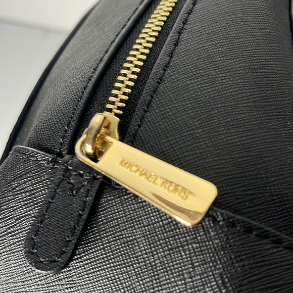 Michael Kors Satchel Black Saffiano Leather Bag, Cindy Large Dome - EUC - Picture 6 of 12